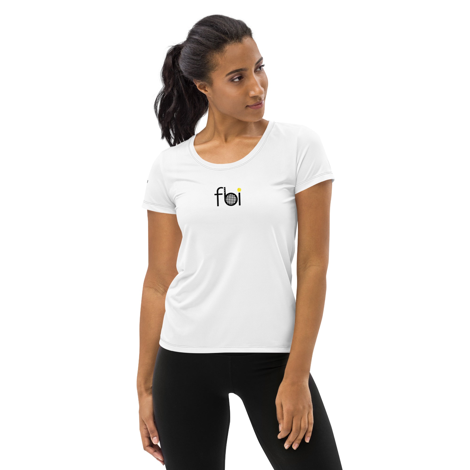 All-Over Print Women's Athletic T-shirt – FIRST BALL IN